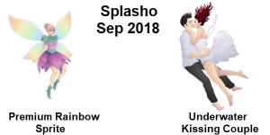 Premium Rainbow Sprite and Underwater Kissing Couple